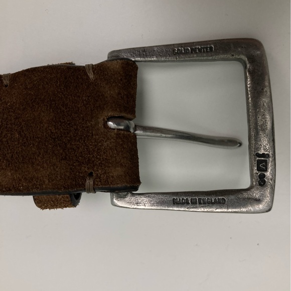 John Varvatos Croc Embossed Leather Belt. Size 36 - Picture 4 of 8